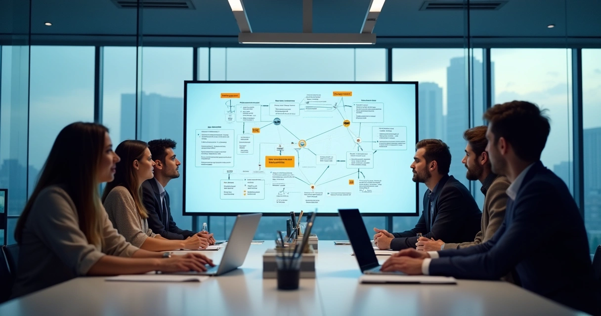 Equipe discutindo automação de condições de pagamento integradas no Protheus