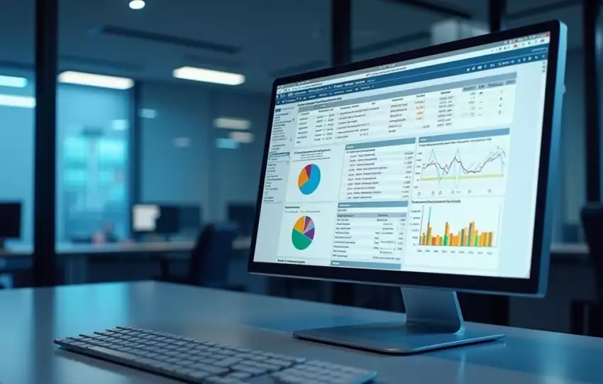 Tela de computador mostrando o Configurador de Tributos do Protheus com gráficos e tabelas fiscais
